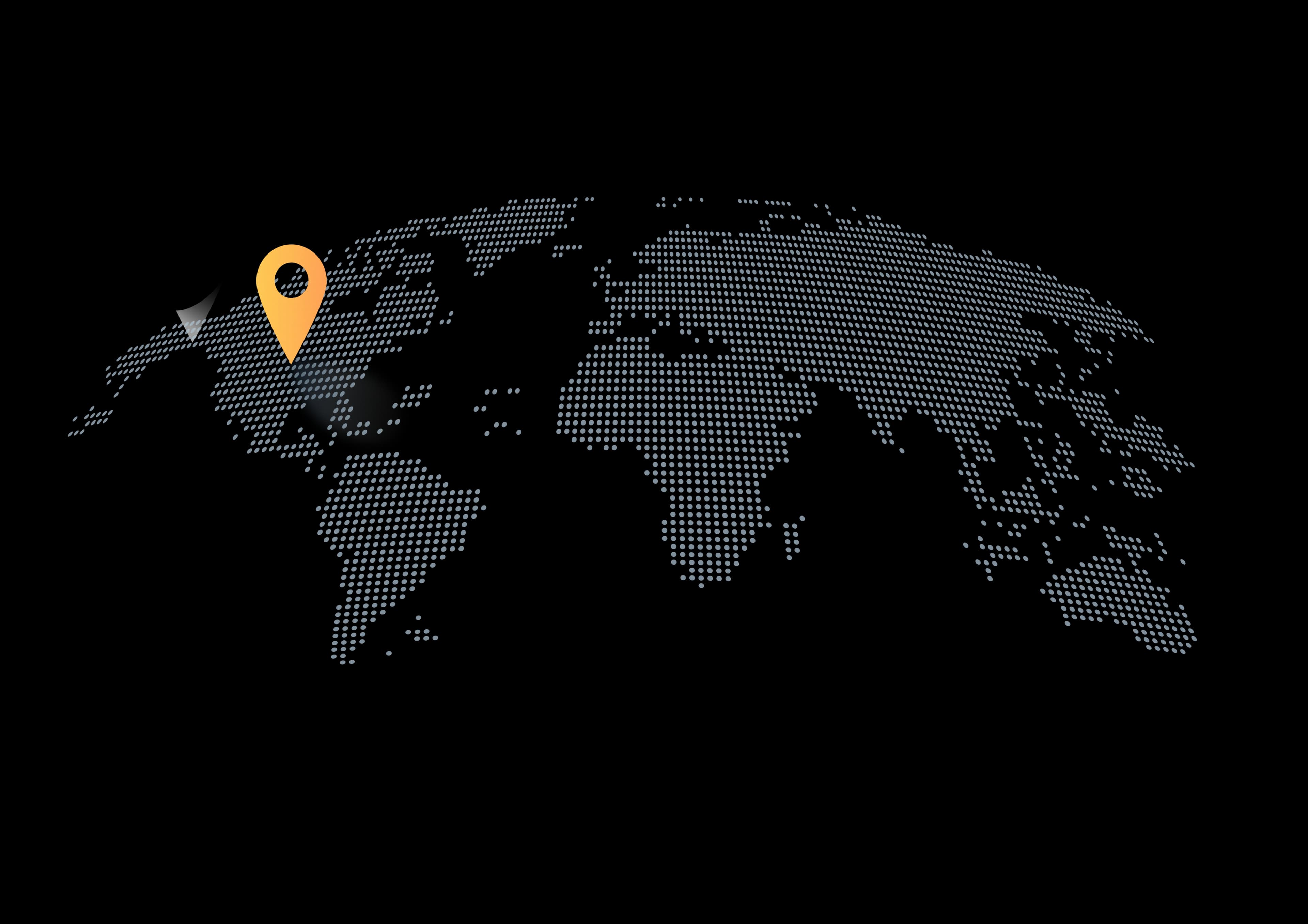 World Map showing our global locations